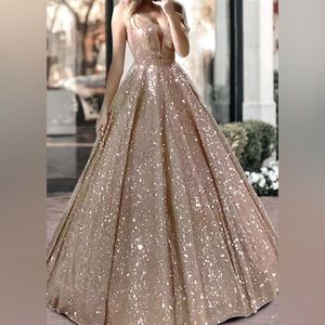 Champagne ball gown